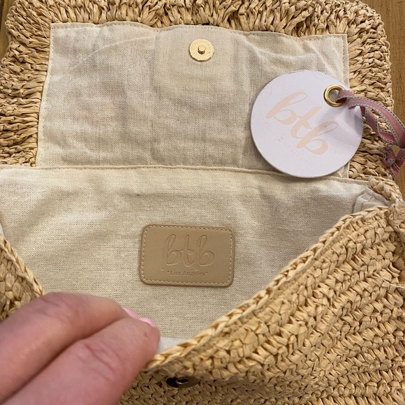 Clutch Straw Bag BTB Mini Cheri New Clutch Summer Bag - Picture 3 of 9